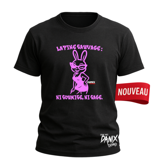 Tshirt Lapine sauvage : ni soumise ni sage